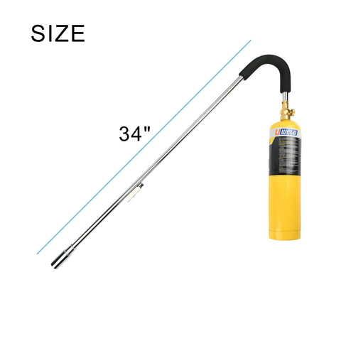 CAMPFIRE weed torch ergonomic non slip handle for one handed use