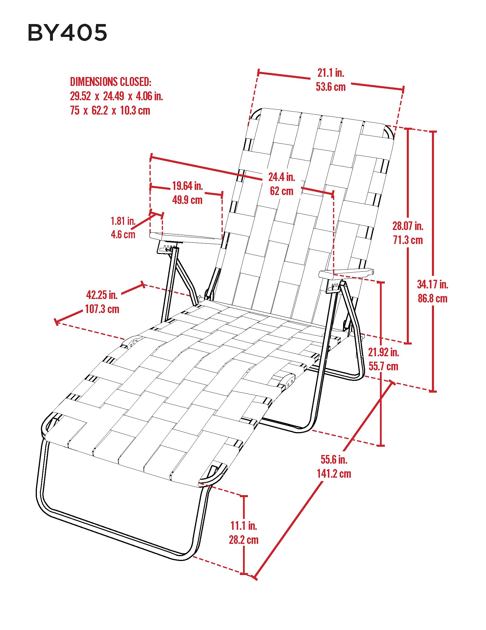 Camp & GO compact tri-fold design for simple storage and portability