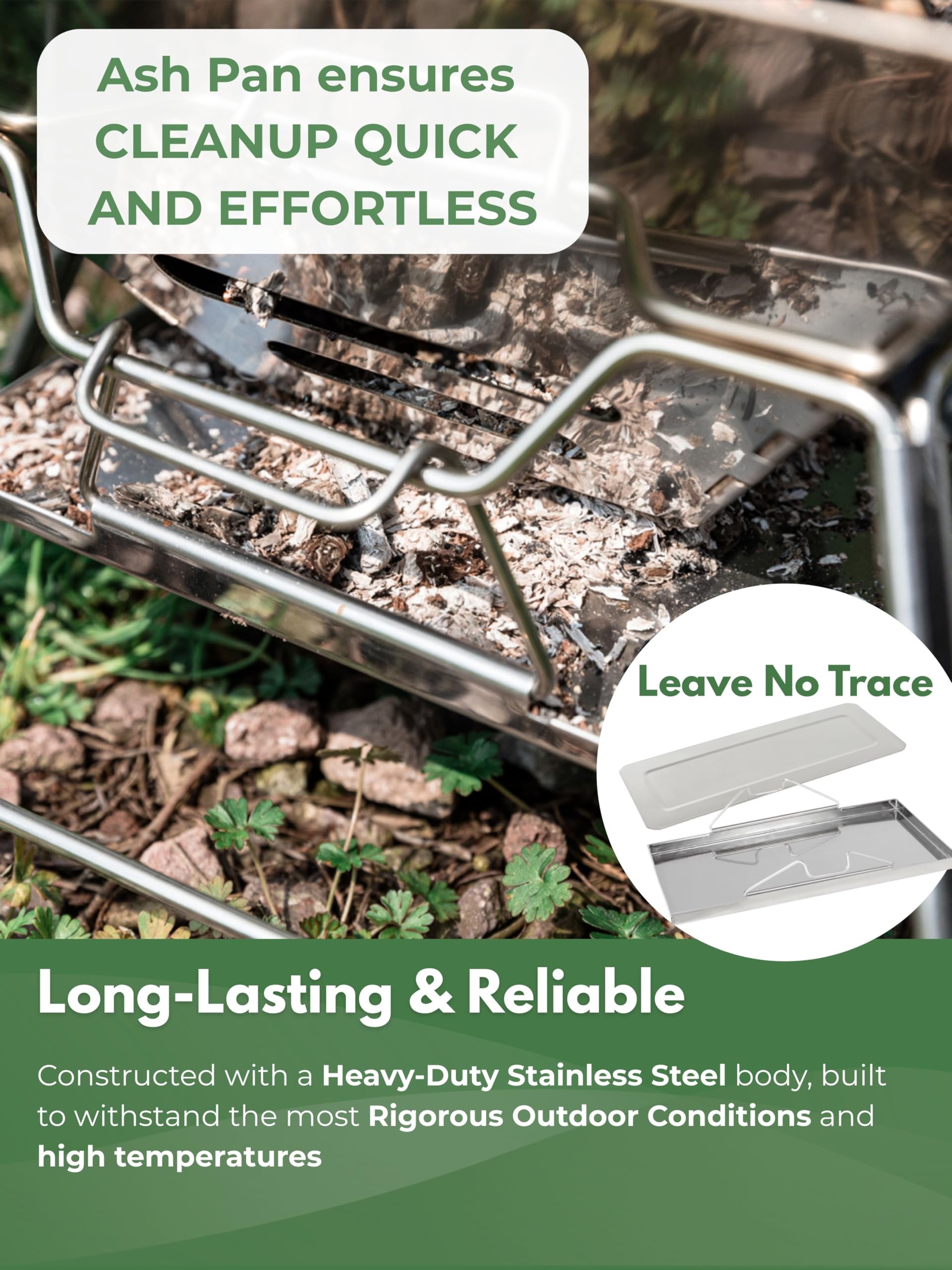 CampingMoon MT-3 stainless steel construction demonstrates durability