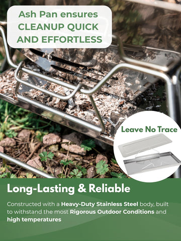 CampingMoon MT-3 stainless steel construction demonstrates durability