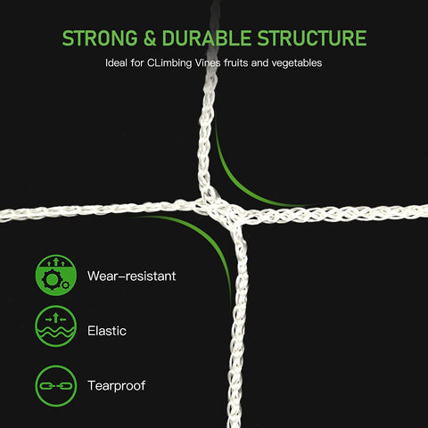 CANAGROW trellis netting installs easily around frames for vertical growth.