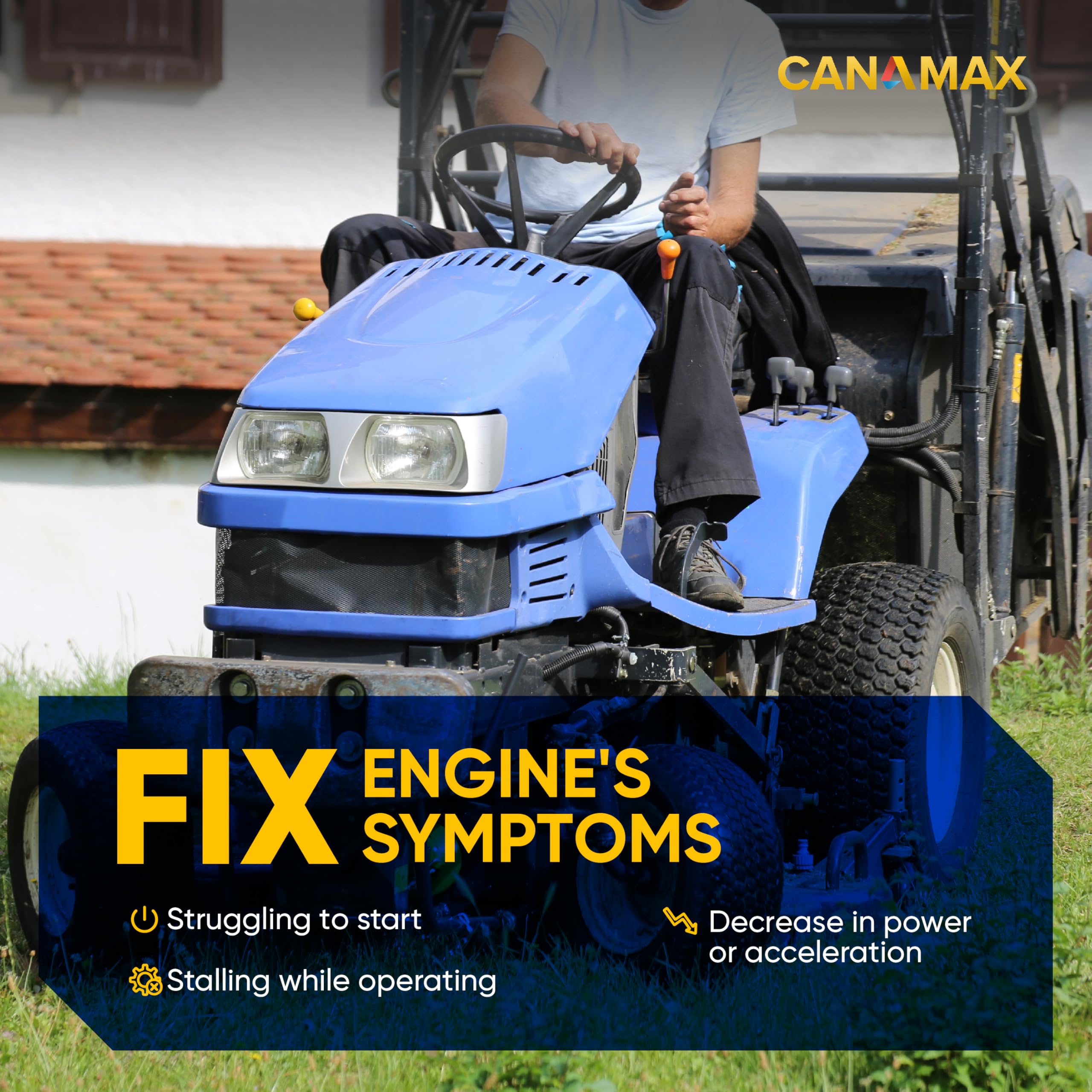 Canamax 90-degree hose connections fit tight engine bays with secure routing.