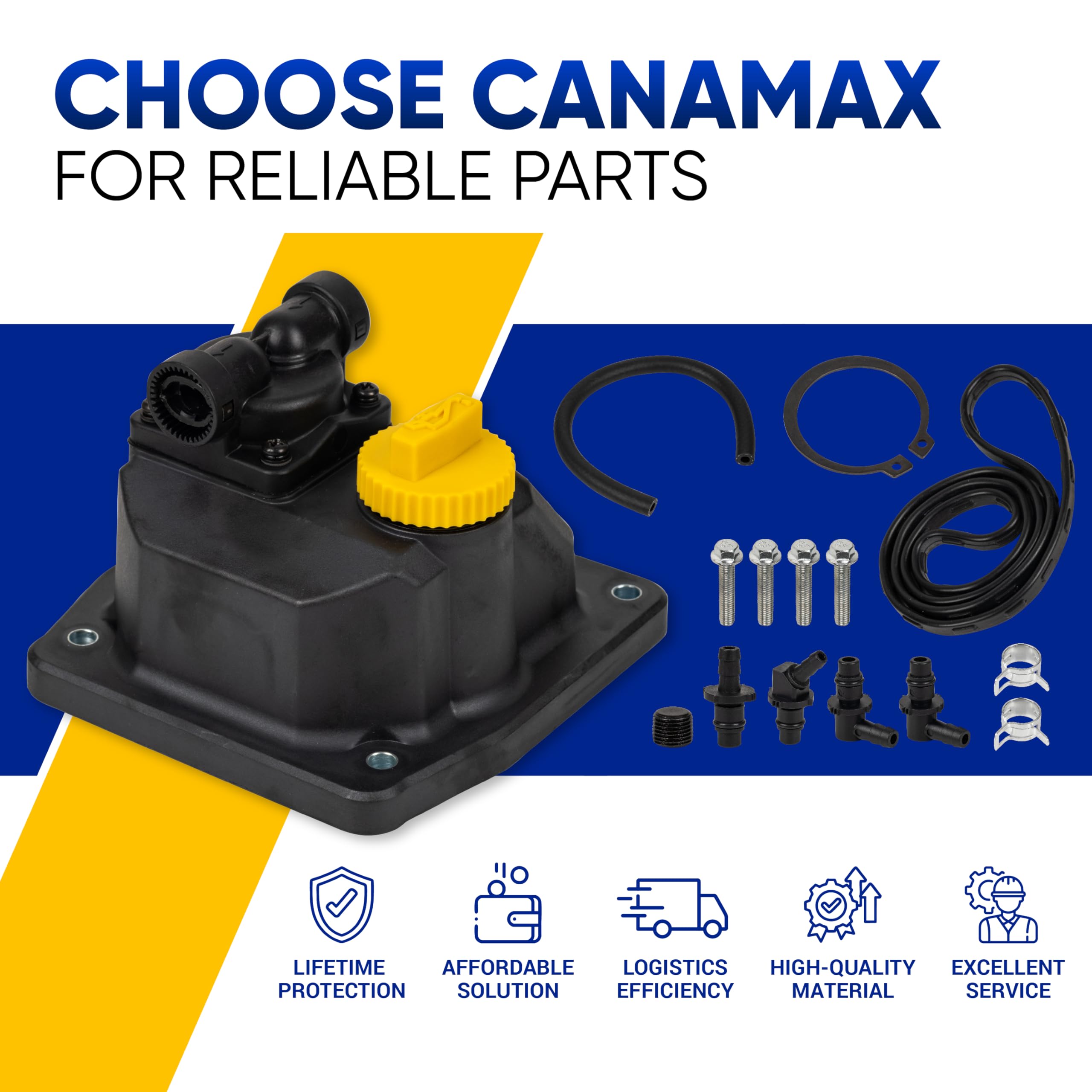Canamax fuel hose line 11 inches keeps fuel path organized and tidy.