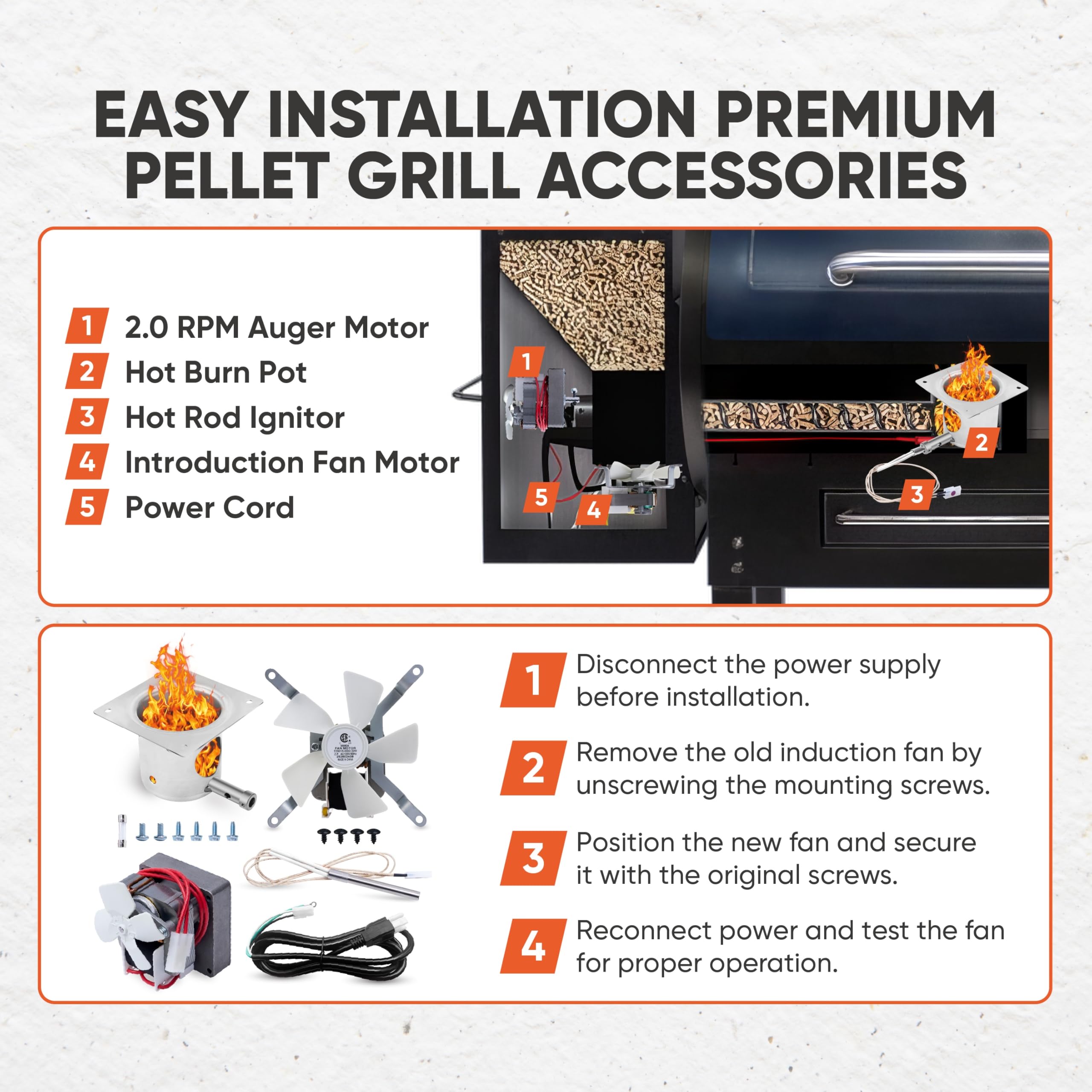 Canamax Traeger complete kit box ready for DIY replacement.