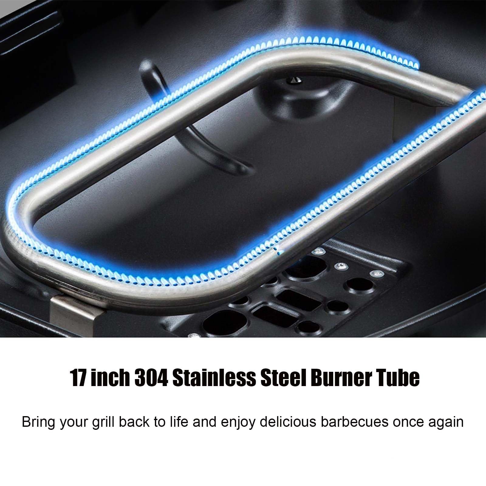 CANDANA 304 stainless steel burner tube; durable and rust-resistant for long-lasting grills.