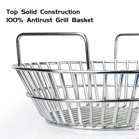 CANDANA Charcoal basket dimensions: top 13.7in, bottom 9in, height 4in