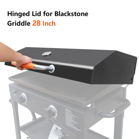 Candana hinged lid with heat-resistant handle keeps hands safe during grilling