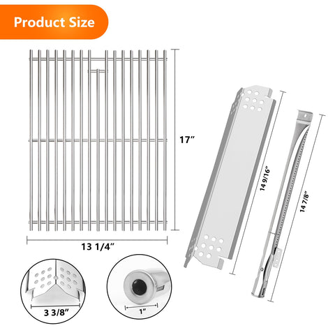 CANDANA Nexgrill 4B burner tubes for consistent flame distribution.