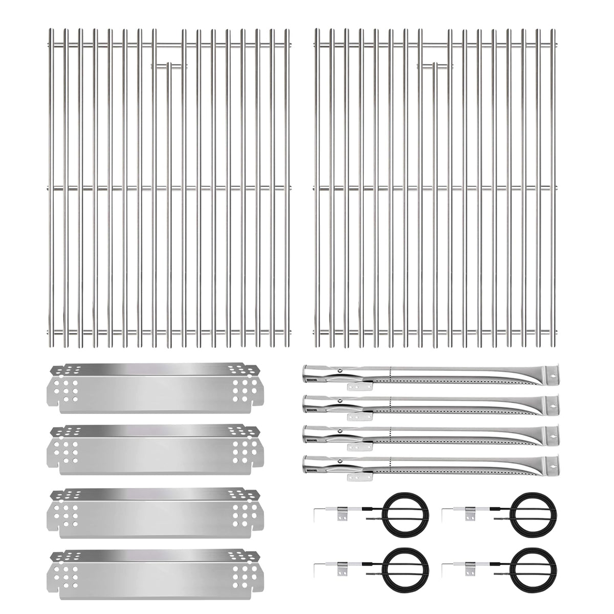 CANDANA Nexgrill 4B grill grates 17in surface for even cooking.