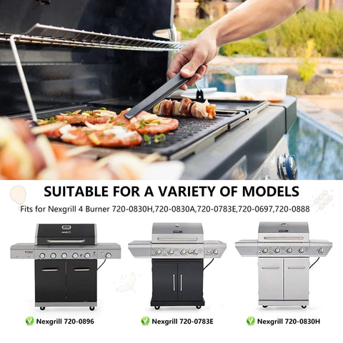 CANDANA Nexgrill stainless steel parts resist corrosion for long-lasting use.