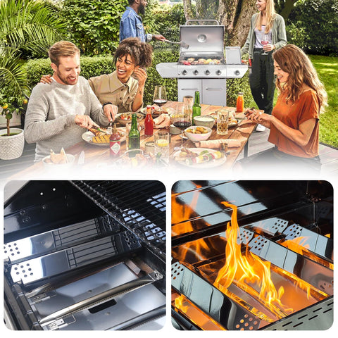 CANDANA stainless steel heat plate provides durable, easy to clean protection