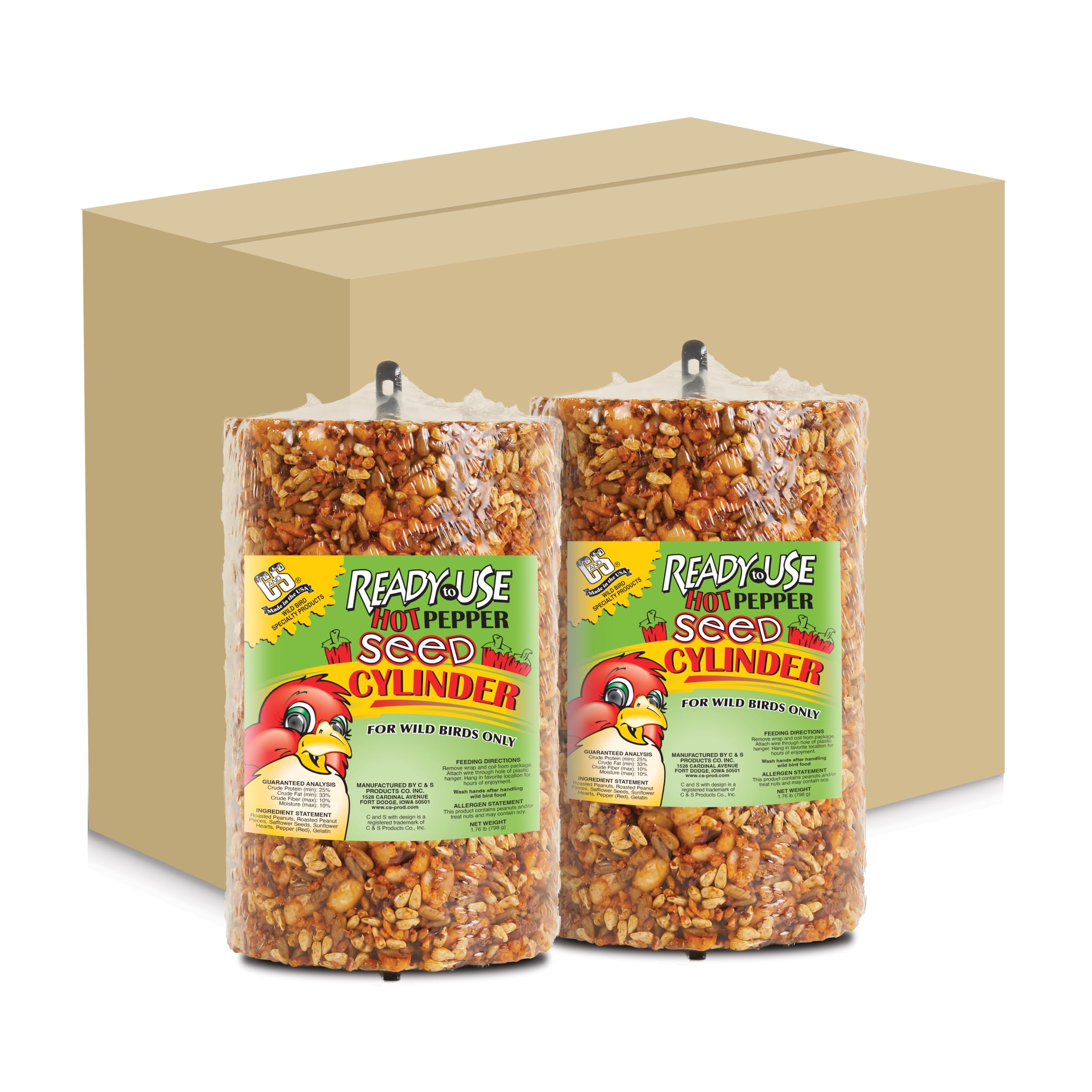 C&S energy-packed cylinder supplies quick energy for birds.