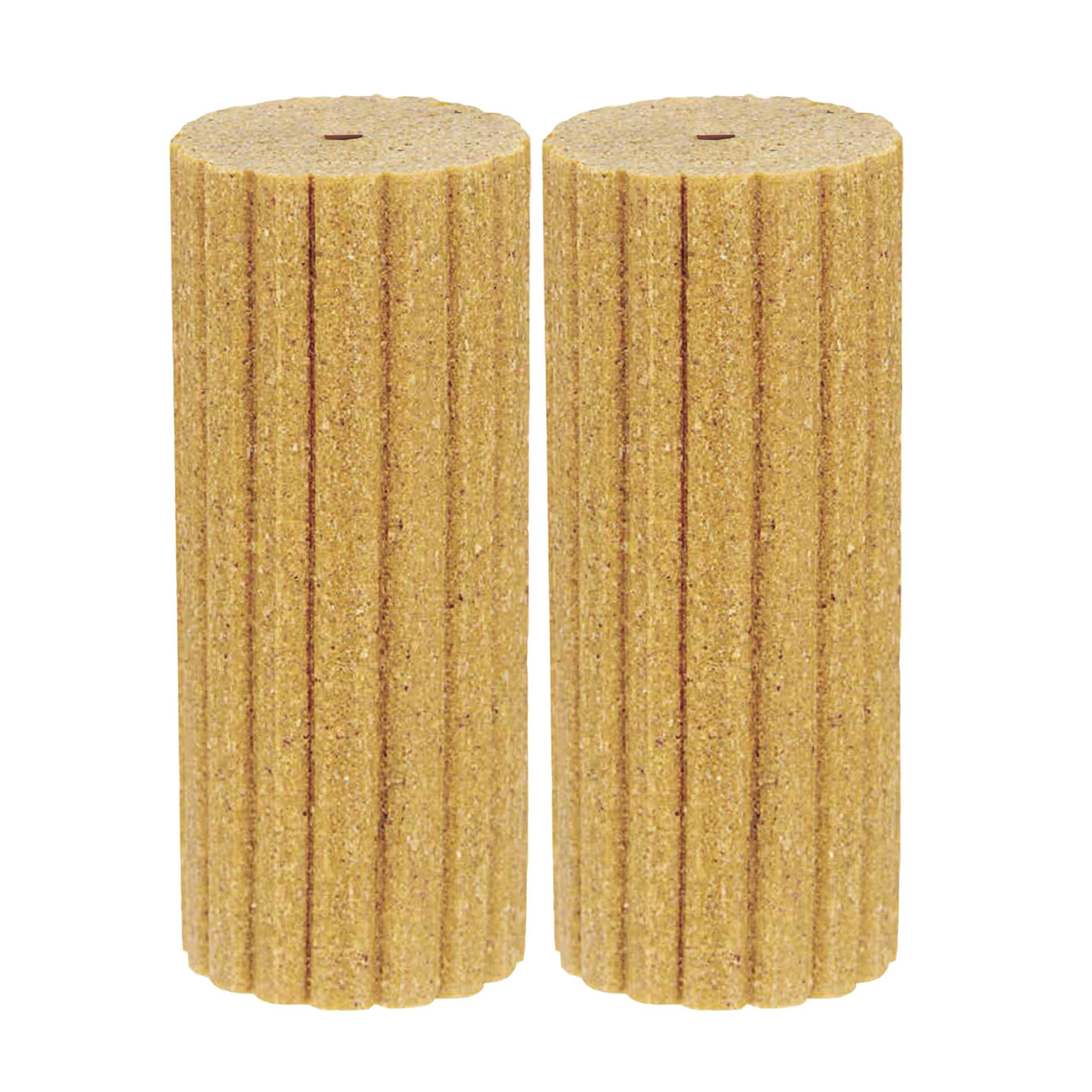 C&S Squirrelog showing predrilled holes for easy refills.
