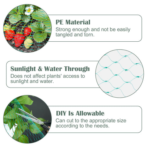 CandyHome netting installation demonstrates easy folding and quick setup for gardens.