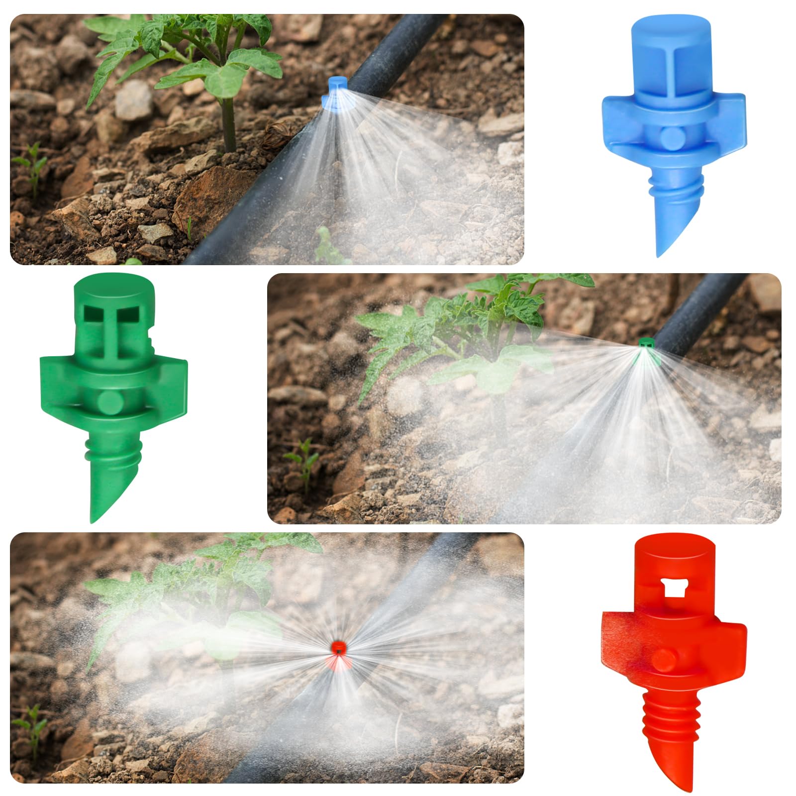 CANIPHA green 180° emitter covers wider lawn areas evenly