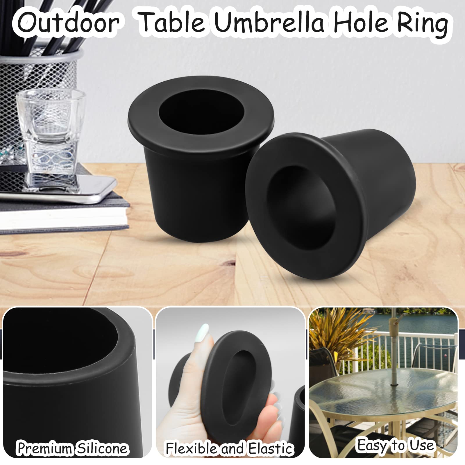 CANIPHA cone wedge in use demonstrates wind protection for outdoor tables.