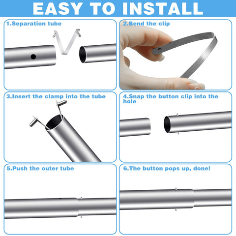 CANIPHA pool brush clip easy setup with no tools