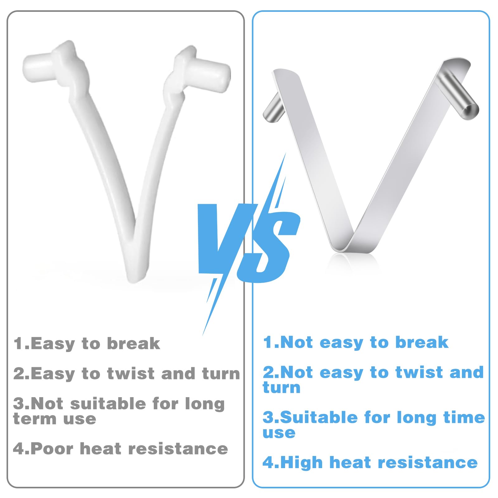 CANIPHA clips for pool skimmers secure nets and mops on poles