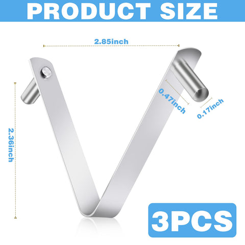 CANIPHA stainless steel pool pole clip resists rust