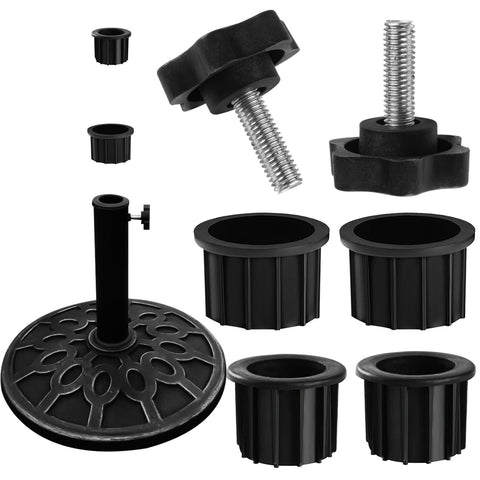 CANIPHA umbrella base ring 1.85in secures pole for stable outdoor setup