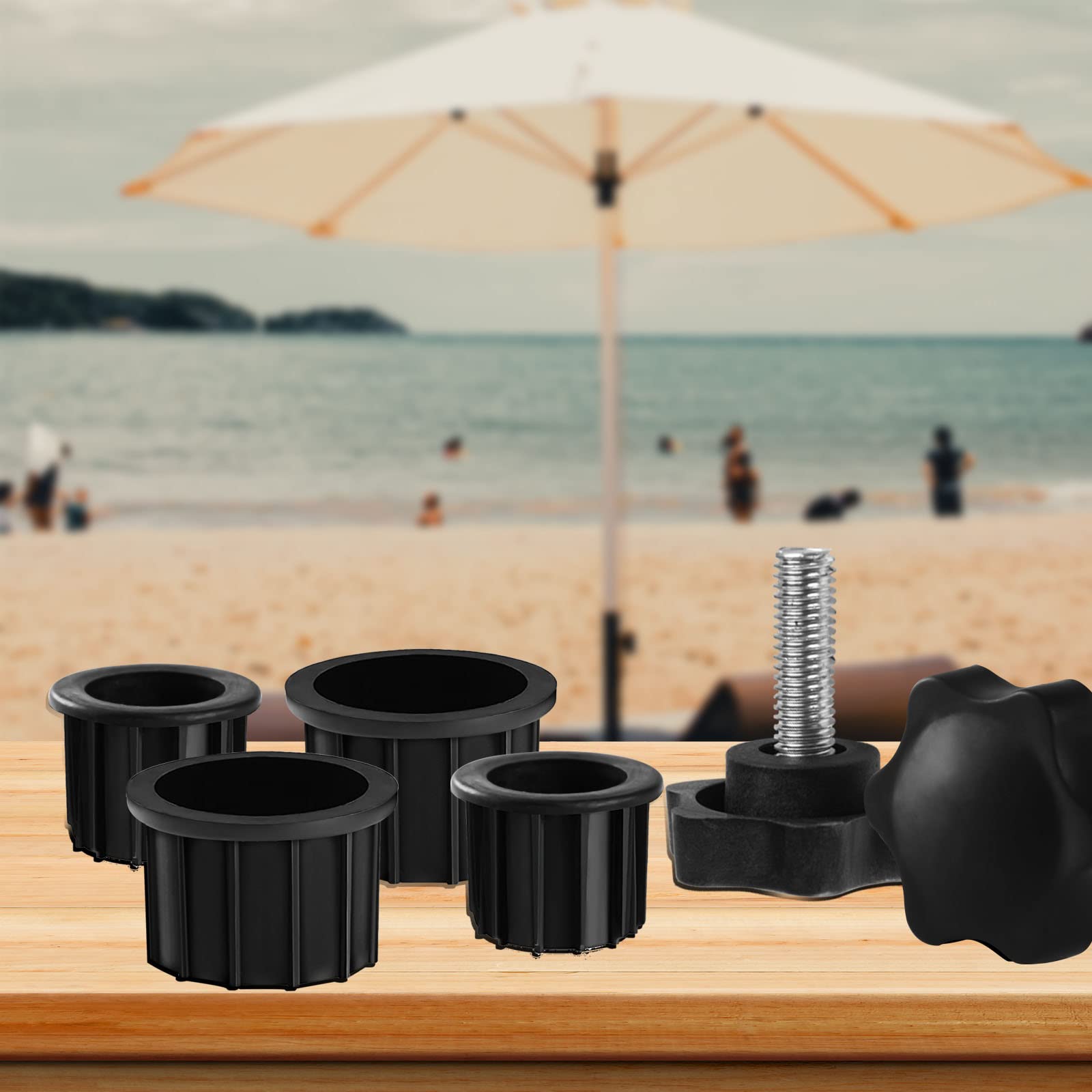 CANIPHA umbrella base ring 2in fits larger poles outdoors