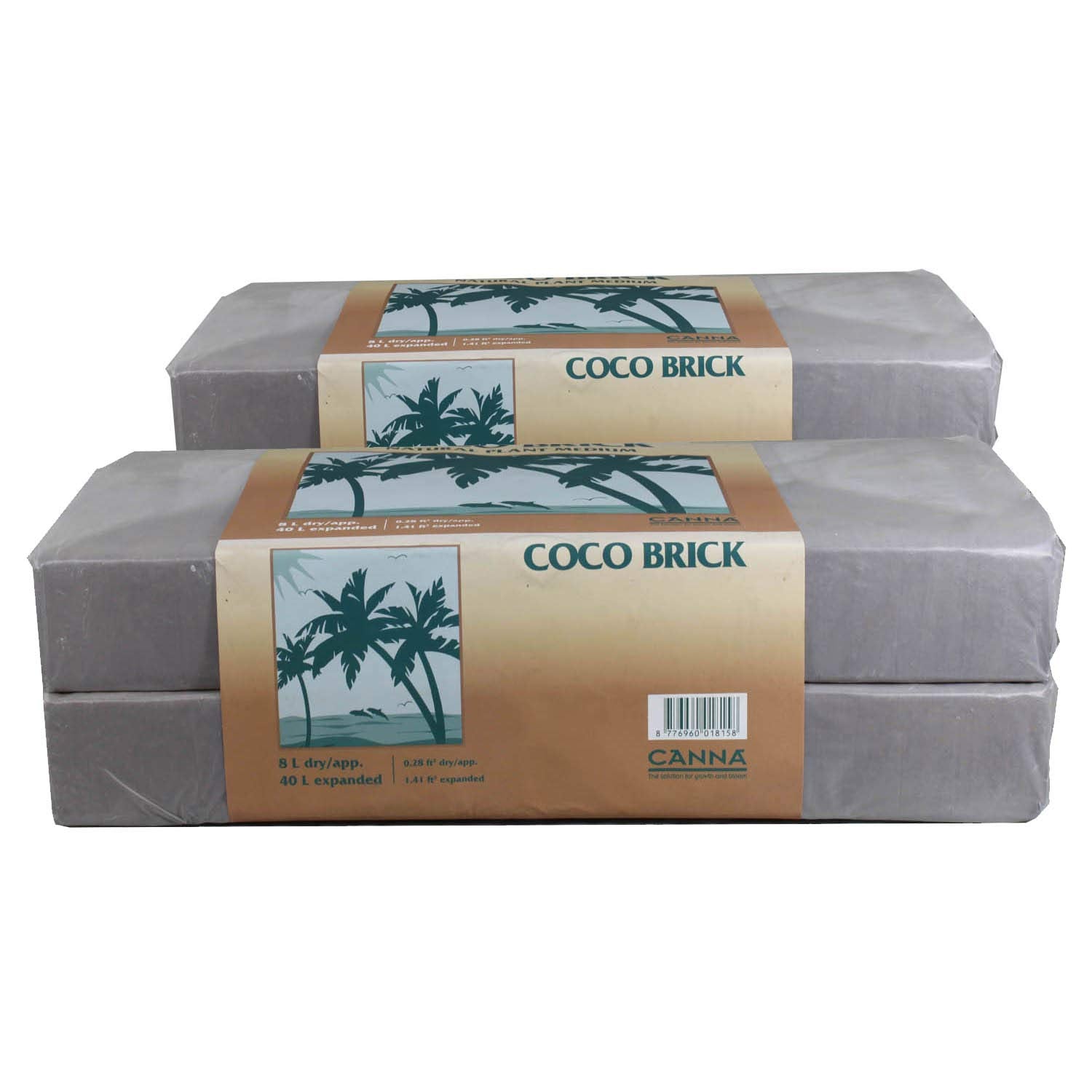 CANNA Coco Brick expanded to 40L shows airy substrate for healthy roots.