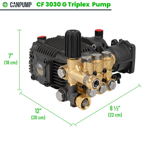 CANPUMP CF3030G 3/4 inch shaft fits standard gasoline engines.