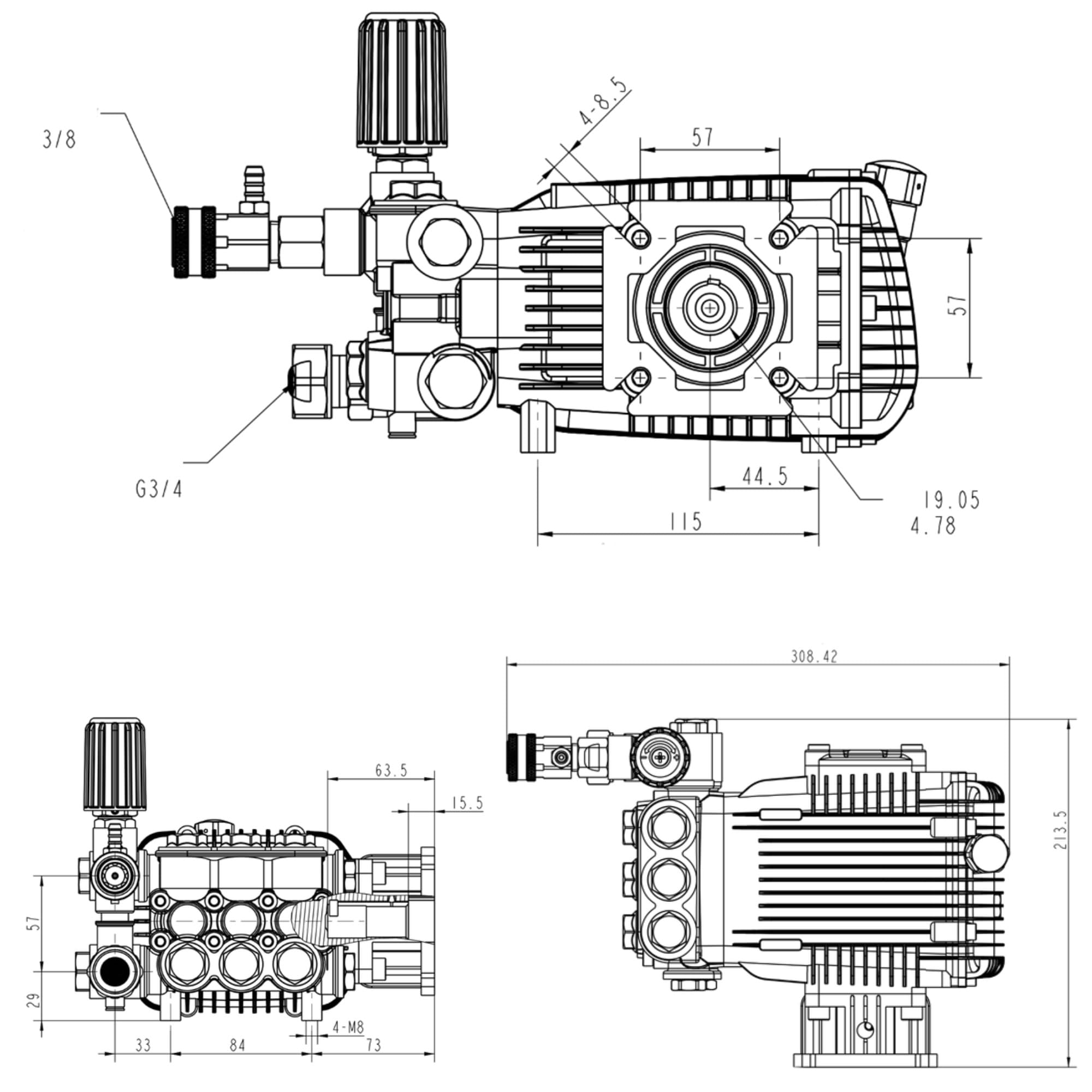 CANPUMP CF3030G installation kit speeds setup and replacement.