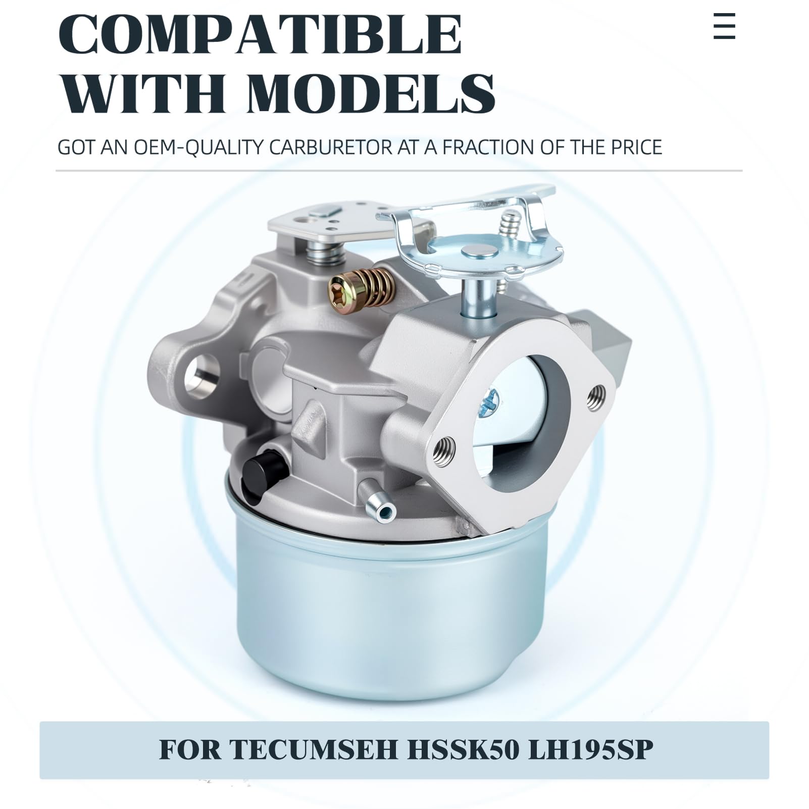 CANZILLA carburetor top view, precise OEM-fit for quick install