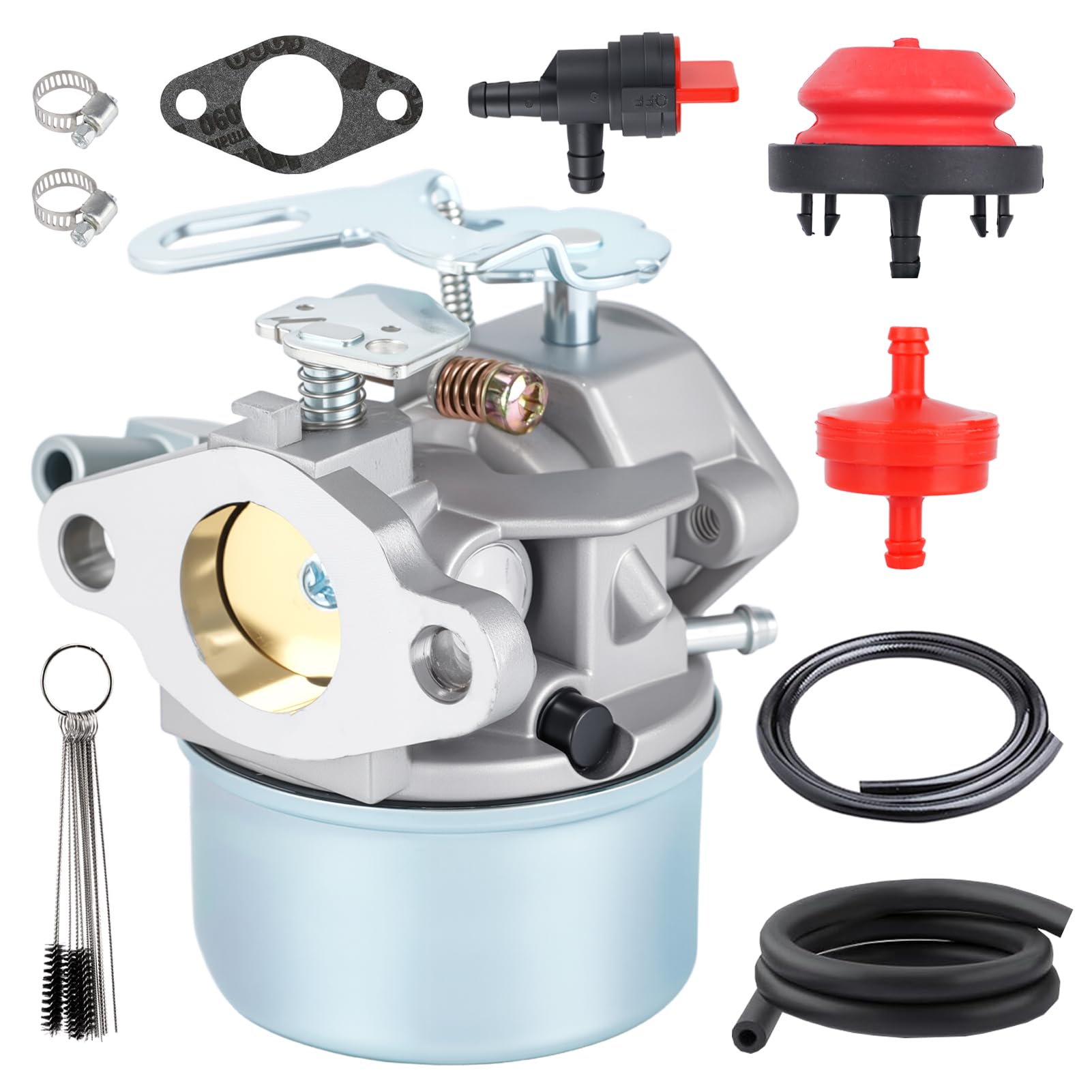 CANZILLA carburetor front view for Tecumseh HSSK50, smooth starts