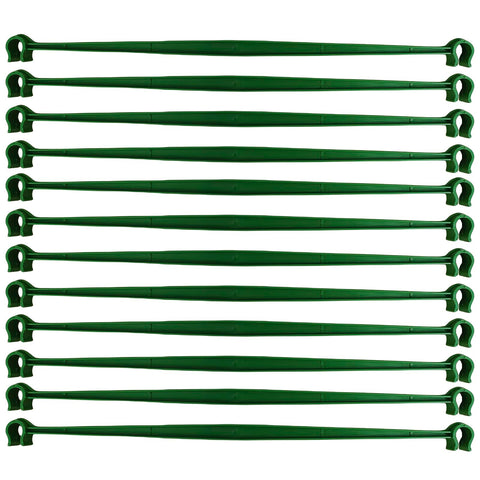 Caonysh 36pcs tomato cage connectors for 11mm stakes, secure and reusable.