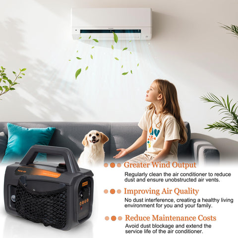 Caoooort ZPB140 specs highlight 80W, 4L/min, and 0.7-1.0MPa performance.