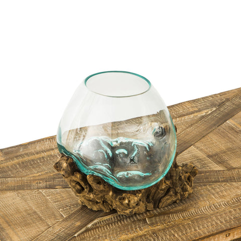 Cape Craftsmen Bali artisans crafted glass enhances any shelf or mantel.