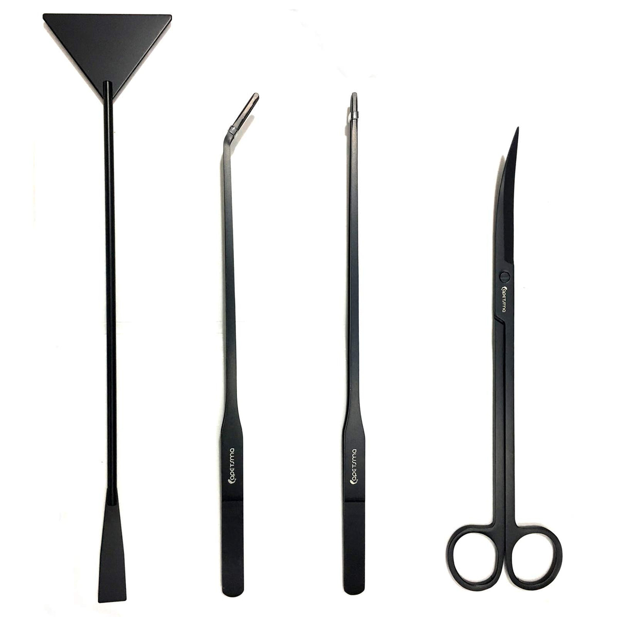Capetsma aquarium tweezers 5in1 set with straight tip for precise plant handling