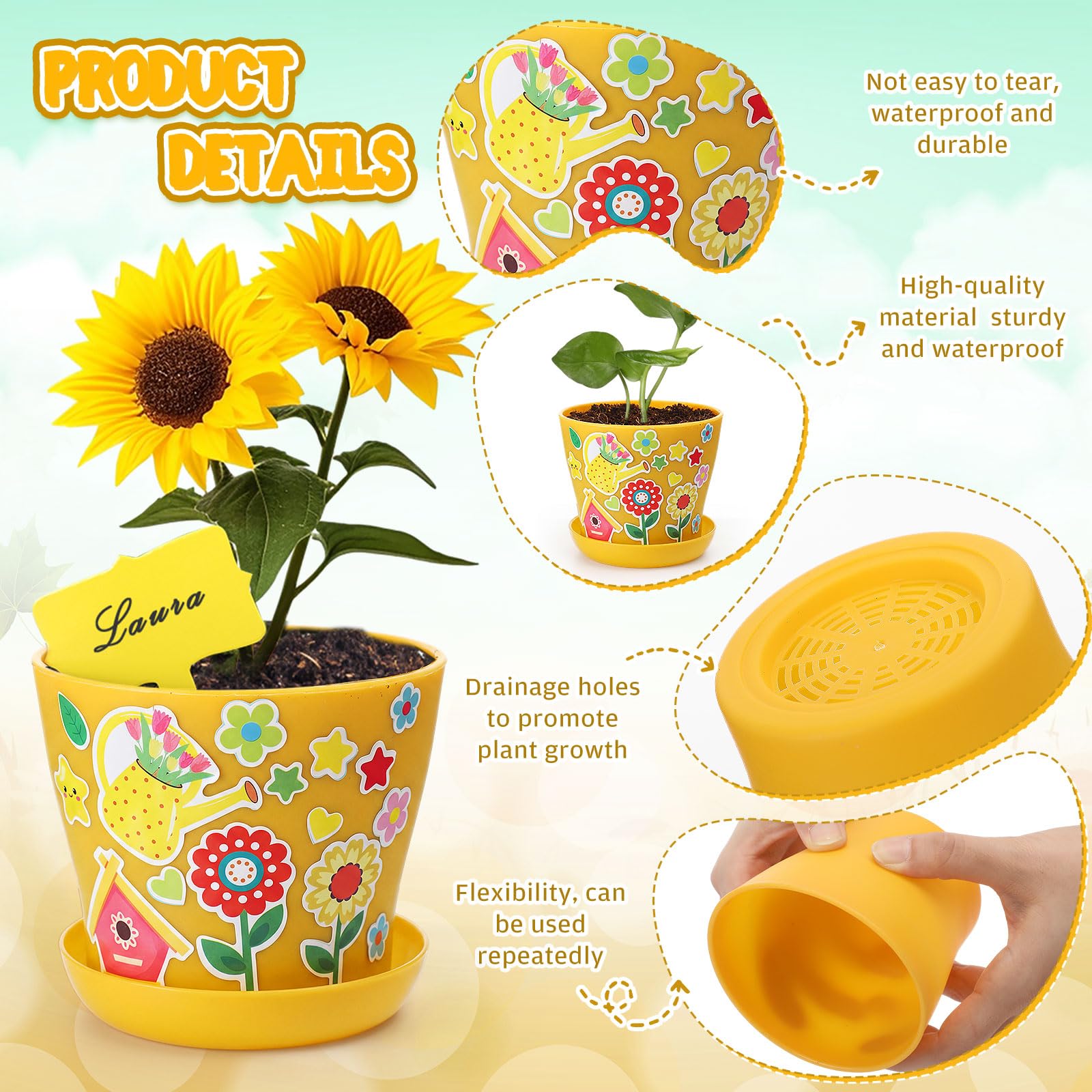 Capoda 24-Set Plant labels help organize plants and track growth