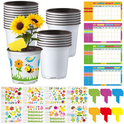 Capoda 24-pot garden craft kit for classroom planting projects