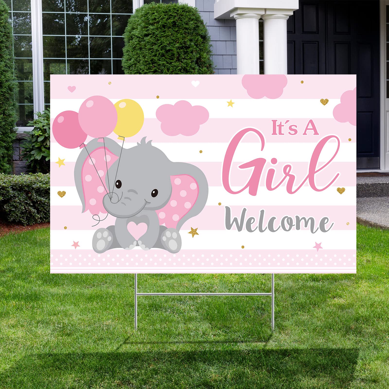 Capoda front-yard display using the yard sign stands out