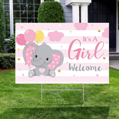 Capoda front-yard display using the yard sign stands out