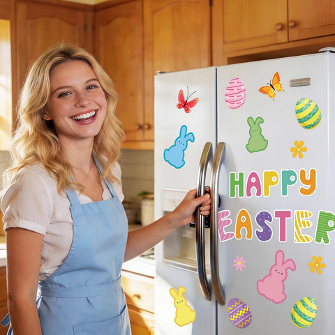 Capoda Easter magnets with classic Happy Easter design for instant décor.