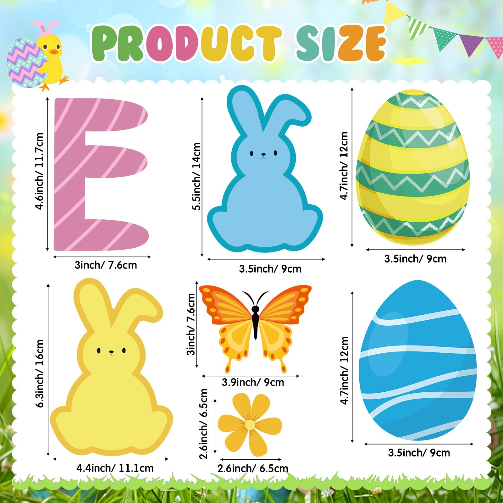 Capoda Easter magnets: colorful eggs and bunny brighten metal surfaces for festive vibes.