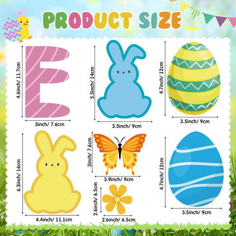 Capoda Easter magnets: colorful eggs and bunny brighten metal surfaces for festive vibes.
