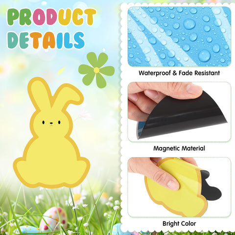 Capoda Easter magnets on refrigerator create charming seasonal accents.