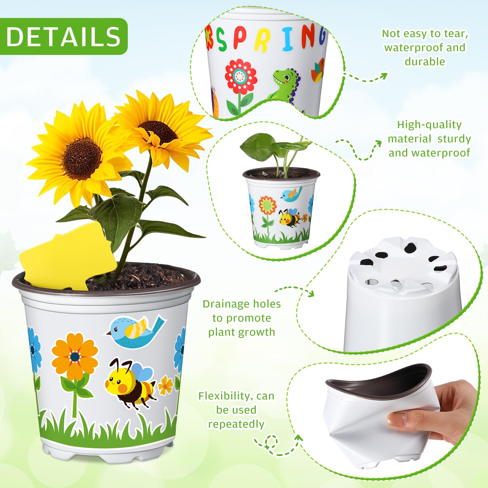 Capoda growth charts helping kids track plant progress over time.