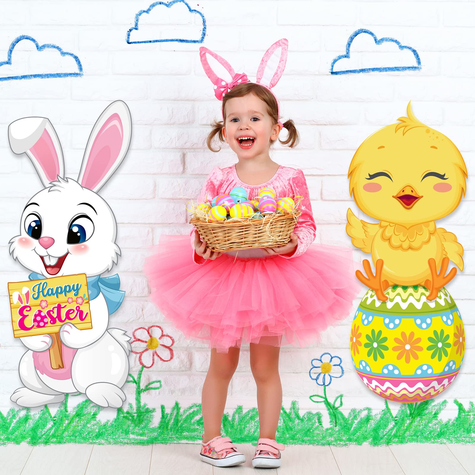 Capoda outdoor Easter decor adds color to lawns porches and walkways