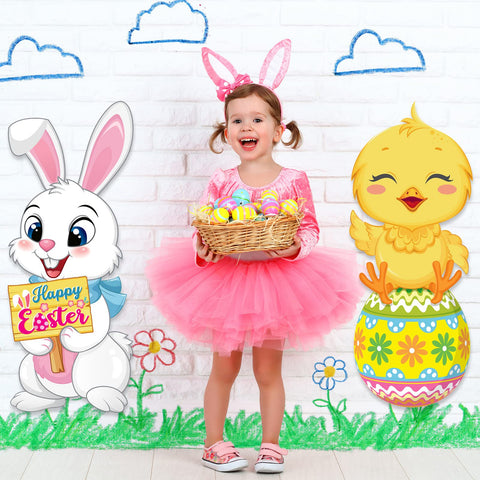 Capoda outdoor Easter decor adds color to lawns porches and walkways