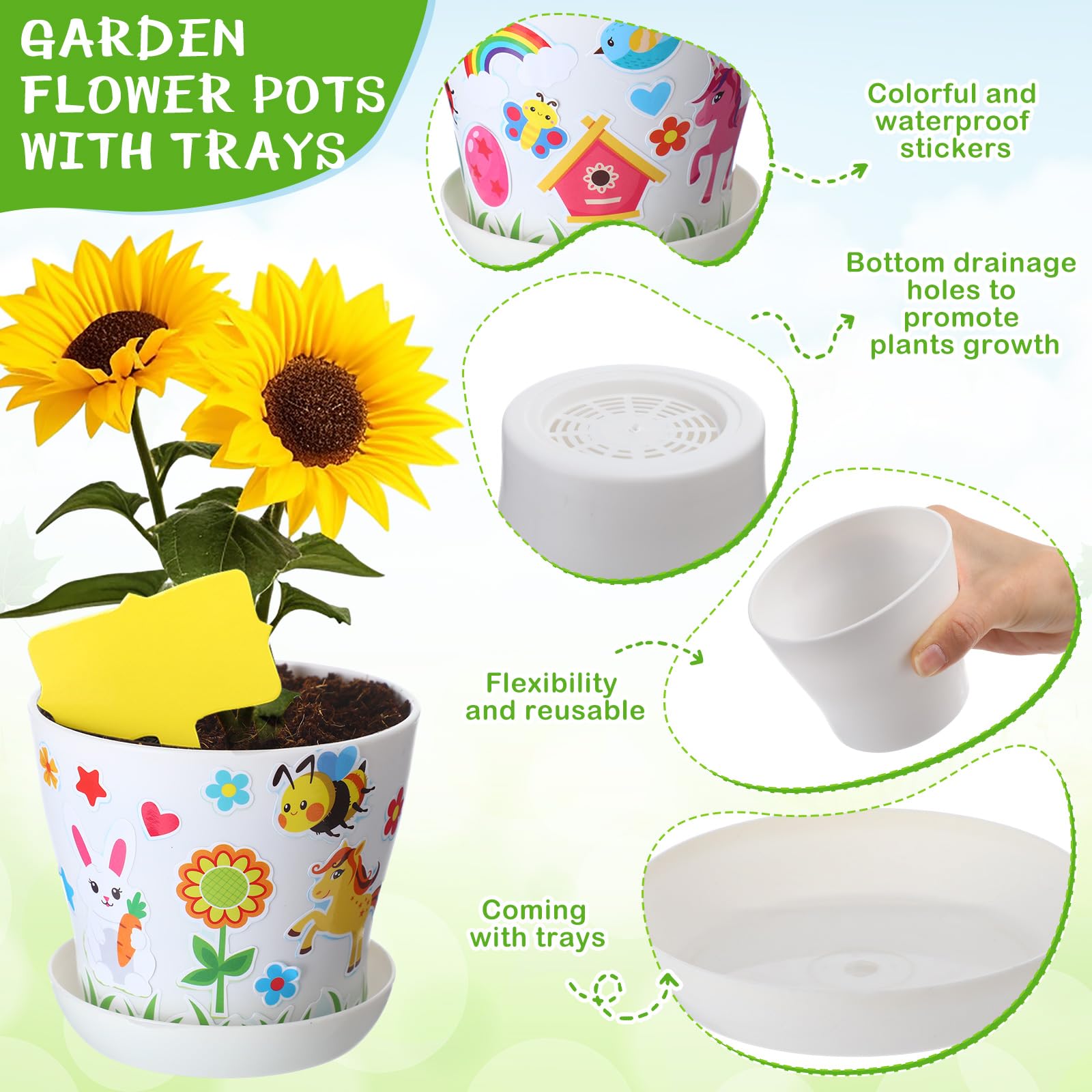 Capoda plant labels for organizing plant types and care notes