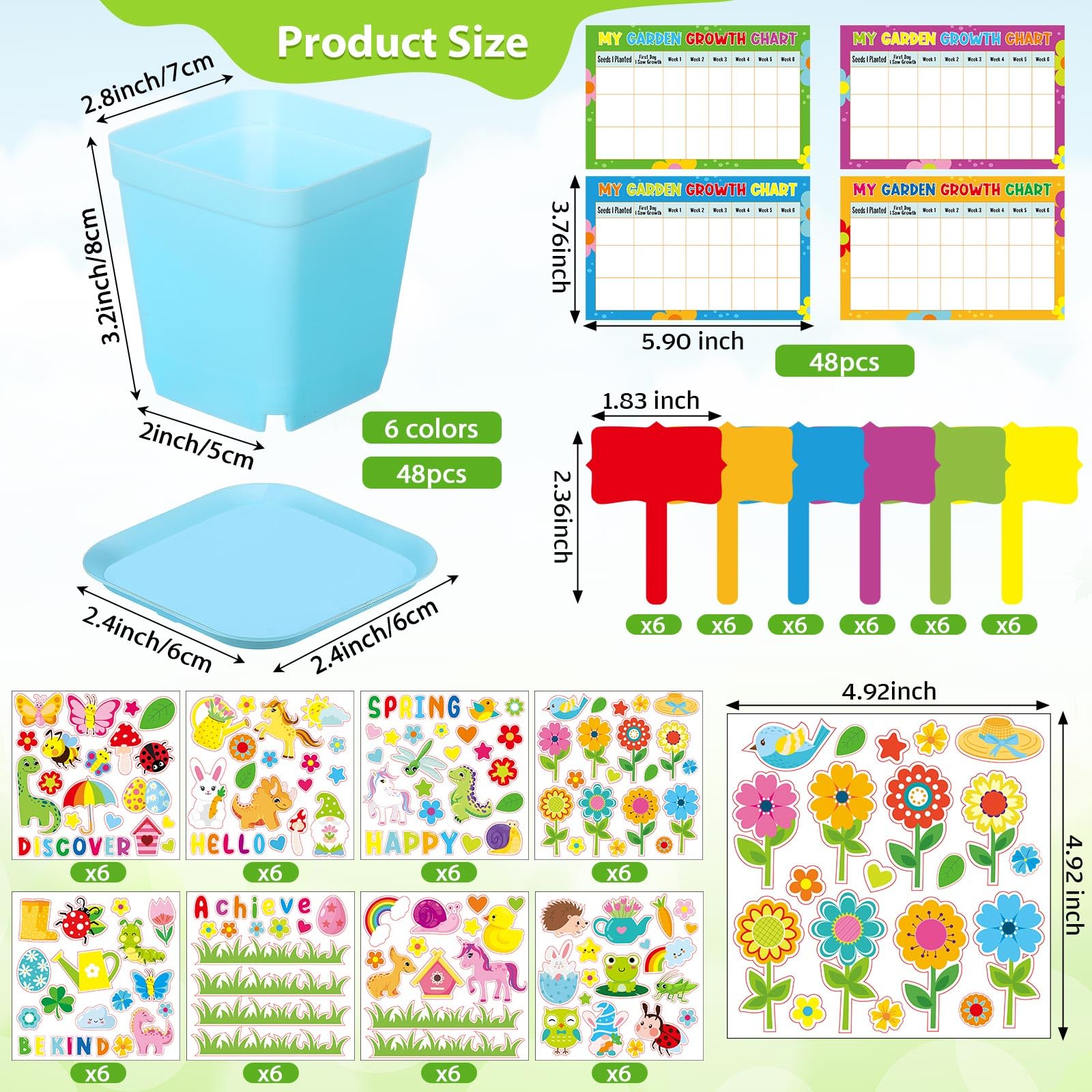 Capoda plastic flower pot 3-5 inch ideal for painting and planting.