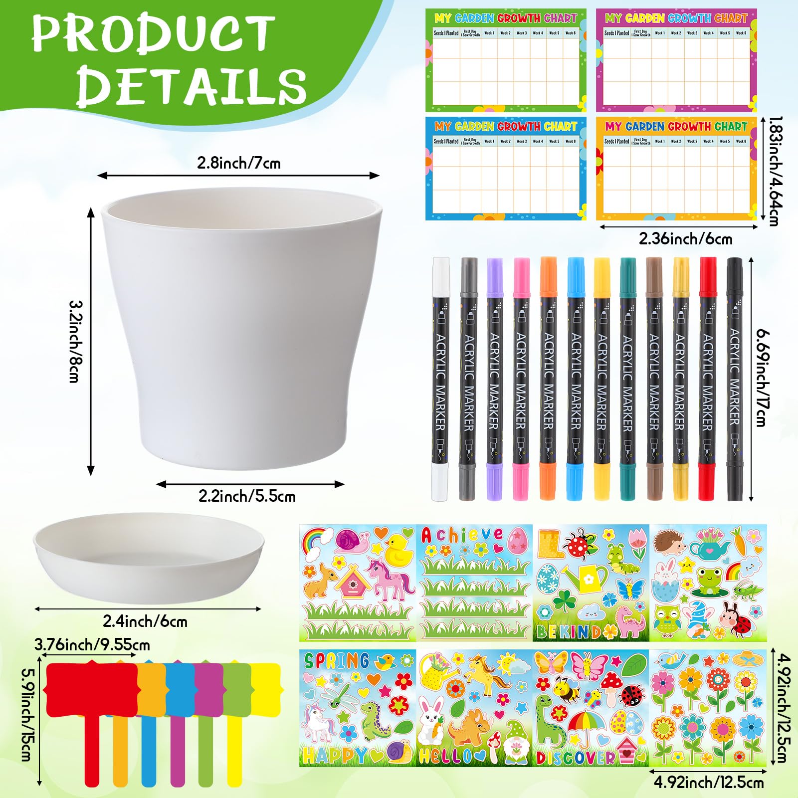Capoda plastic pots and pallets for painting projects and reuse