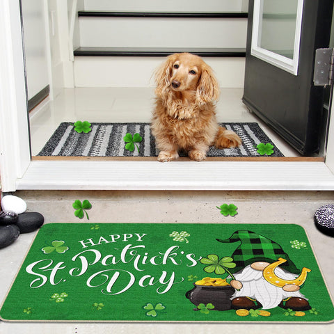 Capoda St Patrick's Day mat creates a cheerful holiday mood at home.