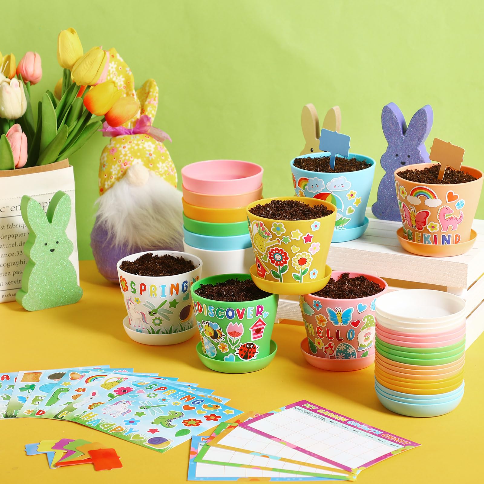 Capoda stickers sheets for decorating pots and labeling plants